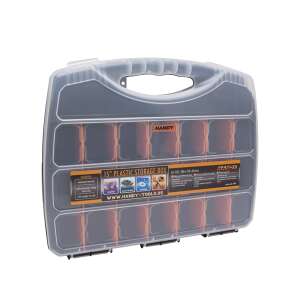 Handy 15" Plastic Storage Box with 23 compartments for organizing small parts and tools - Toolbox and Bag