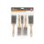 Wooden Handle Paint Brush Set - 1x1" / 2x1.5" / 2x2" 11191C 105820007