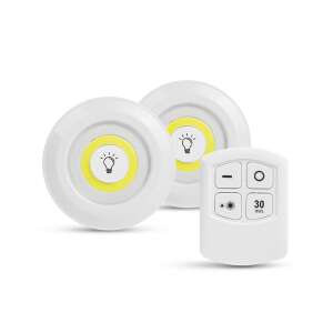 Set de 2 lămpi LED de perete wireless albe cu telecomandă - Aplice perete