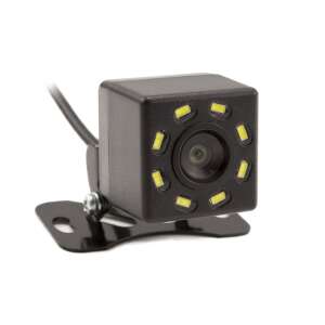 Black rear view camera with LED lights for cars, 12V - Backup Camera