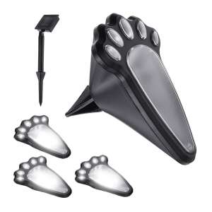 Lampa solara pentru gradina, Verk Group, model urme animal, AA, 1.2 V, set 4 buc, 9x12 cm 105822762 - Lanternă solară