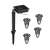 Solárna lampa do záhrady, Verk Group, model stopy zvierat, AA, 1.2 V, set 4 ks, 9x12 cm 105822762