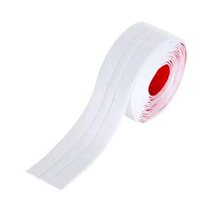 White self-adhesive sealing tape, 3.2 meters long, for sealing gaps and cracks around sinks, stoves, and showers - Sealing tape