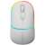 Mouse Canyon MW-22 2 în 1 Bluetooth și Wireless Optic, Albă ca Zăpada, cu iluminare RGB, vedere din unghi