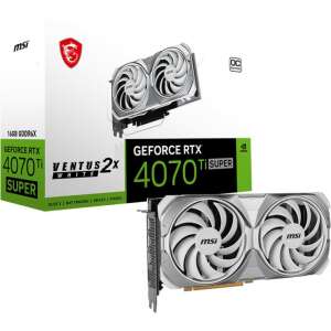 MSI GeForce RTX 4070 Ti SUPER 16GB VENTUS 2X WHITE OC videokártya (RTX 4070 Ti SUPER 16G VENTUS 2X WHITE OC)