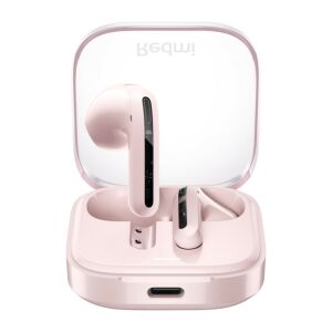 Розови безжични слушалки Redmi Buds 6 Active с кутия за зареждане - Слушалки