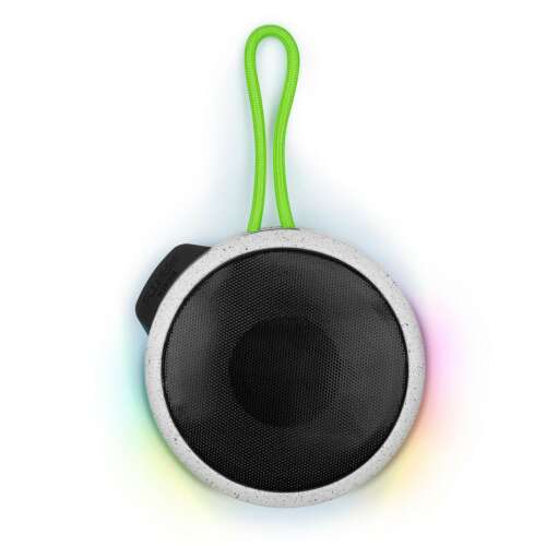 Bezprzewodowy głośnik Bigben Party NANO z efektami świetlnymi, biały, 15W, Bluetooth 5.0, odporny na zachlapanie, ze smyczą