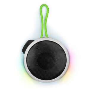 Безжичен високоговорител Bigben Party NANO с светлинни ефекти, бял, 15W, Bluetooth 5.0, водоустойчив, с каишка - Bluetooth високоговорител