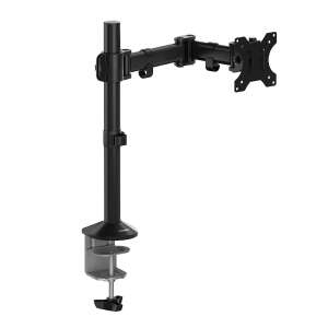 Fellowes Reflex Single Monitor Arm, fekete, asztali tartó, 32 hüvelykes képernyőkhöz - Fellowes
