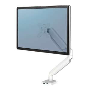 Fellowes Platinum Series 8056201 monitor állvány, fehér, asztali rögzítés, állítható, ergonomikus, 32 hüvelykes képernyőhöz - Fellowes