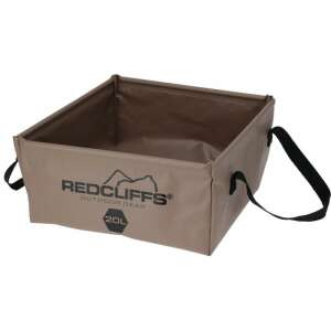Redcliffs 20L összecsukható mosdó tál, barna, szabadtéri felszerelés - Kempingasztal