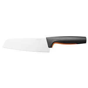 Нож Fiskars Functional Form Santoku, острие от неръждаема стомана, черна и оранжева дръжка - Fiskars