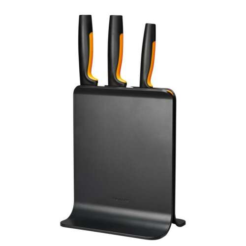 Fiskars Functional Form knife block in plastic holder with 3 knives