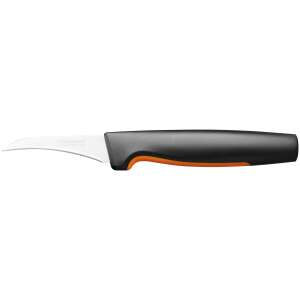 Cuțit de curățat Fiskars Functional Form, curbat, mâner negru și portocaliu - Fiskars Cuțite de bucătărie