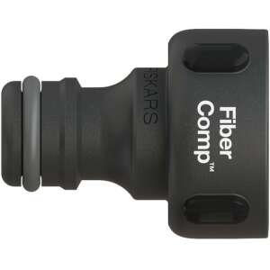 Fiskars FiberComp Złączka do kranu, G3/4 (26,5 mm), czarna, wytrzymała, wodoszczelna - Fiskars