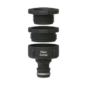 Fiskars FiberComp multi-purpose tap connector, 3 sizes: G 1/2, G 3/4, G 1 - Irrigation