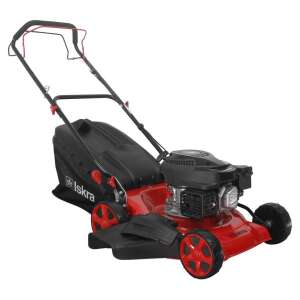 Iskra BN46SML-RV145 self-propelled petrol lawnmower in red and black - Lawn Mower