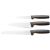 Fiskars Functional Form knife set: bread knife, kitchen knife, paring knife