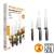 Fiskars Functional Form 3 piece knife set, includes bread knife, chef's knife, and paring knife