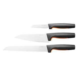 Set de cuțite Fiskars Functional Form 3 piese, include cuțit de pâine, cuțit de bucătar și cuțit de decojit - Fiskars