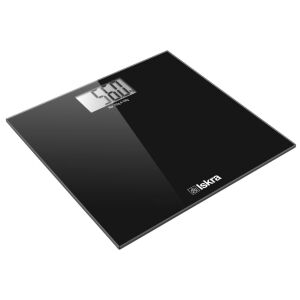 ISKRA GBS1501-BL Digital Bathroom Scale, Black, measures weight in kg, lb, st - Personal Scale