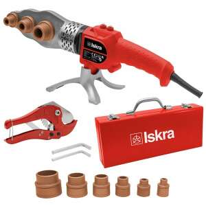 Zestaw spawarki do rur Iskra PWM1500 z obcinakiem do rur, dyszami i walizką - Iskra