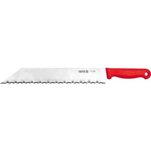 Yato YT-7624 Brotmesser, 33,5 cm, roter Griff