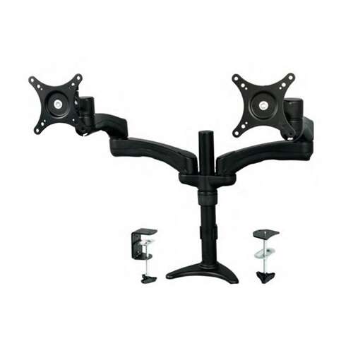 StarTech.com ARMDUAL dupla monitor asztali tartó, fekete, 24 hüvelykes képernyőkhöz