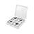 Iskra OR-401 white 4 burner gas stove with lid