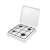 Iskra OR-401 white 4 burner gas stovetop with lid