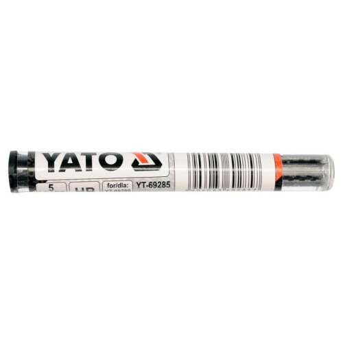 YATO Carpenters Pencil Leads, 5 pack, HB, Graphite, Grey, for YT-69281