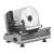 ISKRA FS-9017A electric meat slicer, stainless steel blade, for slicing ham, cheese, bread, and other foods
