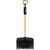 Fiskars black and orange snow shovel