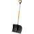 Fiskars 1057178 snow shovel with black blade and yellow handle