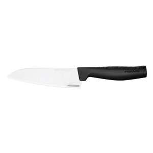 Cuțit de bucătar Fiskars Hard Edge, mic, cu mâner negru, lamă din oțel inoxidabil - Cuțite de bucătărie
