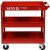 YATO YT-55210 Red Tool Cart with Three Shelves Front View