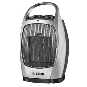 Iskra PTC-905B electric fan heater, silver, 1500W - Space Heater