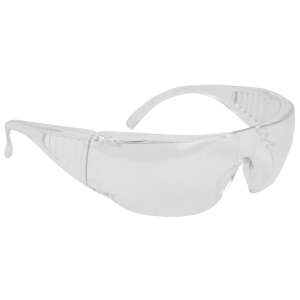 ISKRA B501C clear safety glasses, protective eyewear for work, clear lens, polycarbonate frame - Work Safety
