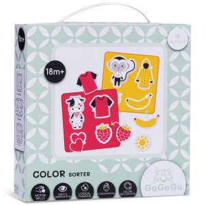 GaGaGu Color Sorter, educational toy for toddlers, 4 boards with colorful animals, fruits and shapes, 18 months+ - Baby Puzzle