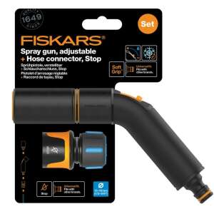 Fiskars Comfort locsolópisztoly, állítható fejjel + CF tömlőcsatlakozó 13-15mm 67665412 
