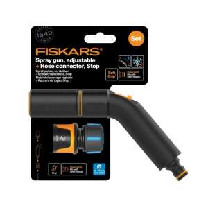 Fiskars Comfort регулируема пръскачка с маркуч, стоп, 13-15mm - Fiskars