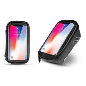 Waterproof Bicycle Bag with Phone Case, Mountable on Handlebar, 19.5x11x9cm 105949535 - Bicycle accessory