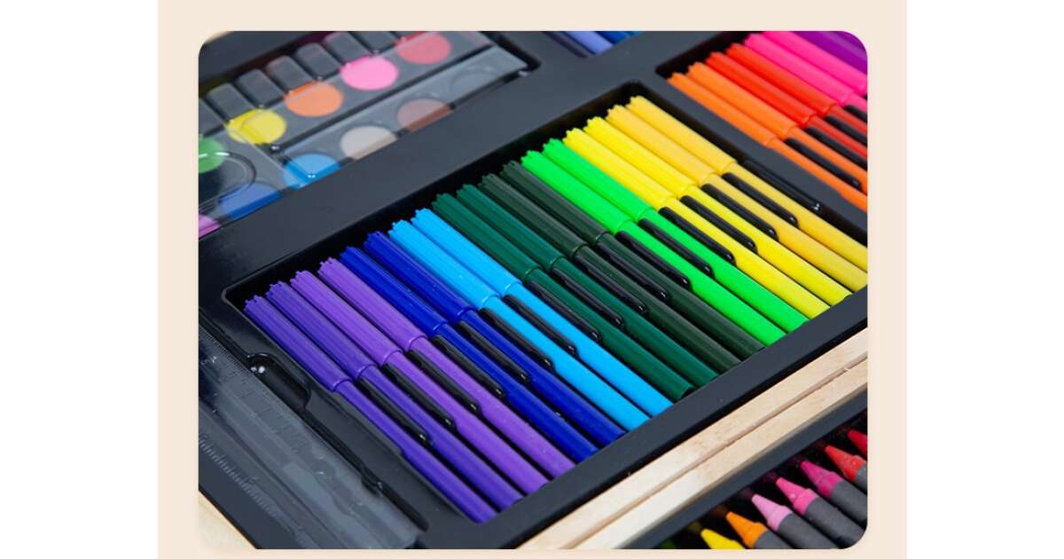 Set de Artă Profesional pentru Copii și Începători – 180 Piese