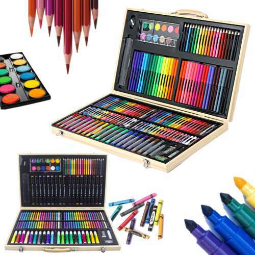 Profesjonalny zestaw artystyczny dla dzieci i początkujących – 180 elementów | Pracownia rzemieślnicza Jolly