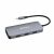 Verbatim USB-C Pro Multiport Hub CMH-09, 9-portowy adapter z HDMI, USB-A, USB-C PD, SD, microSD i RJ45, srebrny
