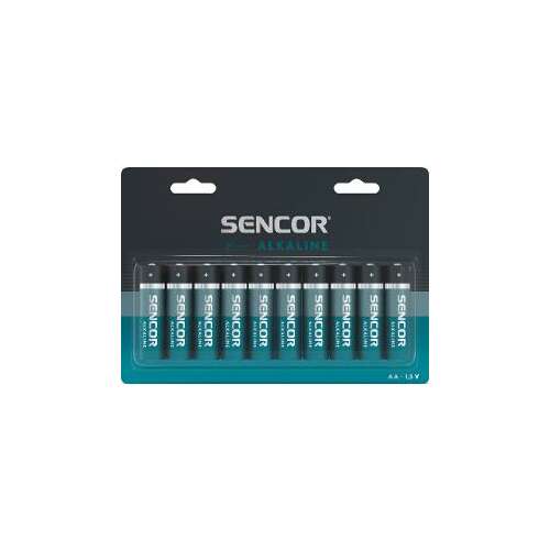 SENCOR LR6 AA Alkaline Elemek, 10 darabos csomag