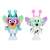 Bluey and Chloe alien figures from the Bluey cartoon, 2 pack