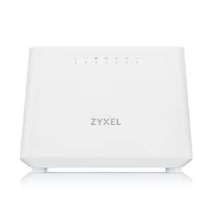 ZYXEL DX3301-T0-EU01V1F ADSL/VDSL2 Modem + Wireless Router Dual Band AX1800, white, front view - Wi-Fi Router, Adapter