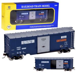 Vagon de marfă Model H0 - 1:87 Vagon frigorific cu colaj de ambalaje - Tren, element feroviar, autostradă