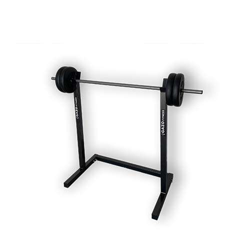 GazoFitness® Hardcore Set weight rack with barbell and weight plates